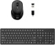 2.4 GHz Wireless Pack: Mouse & Qwerty Keyboard 900904, Black