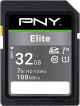 PNY Elite 32GB Micro SDHC Memory Card + SD Adapter, 100MB/s Read Speed, Class 10 UHS-I, U1