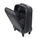 Traveller Front Open 4 Wheel ABS Luggage Bag 20 Inch Black TR-3311