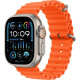 Apple Watch Ultra 2 GPS + Cellular Smartwatch, 49 mm Titanium Case with Orange Ocean Band (MREH3AE/A)