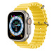 Apple Watch Ultra GPS + Cellular 49 mm Smartwatch, LTPO2 OLED Display, Titanium Case with Yellow Ocean Band, MNHG3