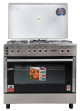 Geepas 90x60 Full Safety 5 Burner Gas Cooking Range cast Iron GCR9077FTCST