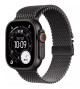 Apple Watch Ultra 3 GPS + Cellular 49mm Black Titanium Case with Black Titanium Milanese Loop Lar