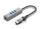 Mowsil Type C + USB  4 Port USB 3.0 + Giga Lan HUB 