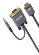 Mowsil VGA to HDMI Cable 2Mtr with Audio