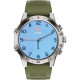 Swiss Military DOM5 Smart Watch Silver Frame Dark Green Silicon Strap SILFGRNSS