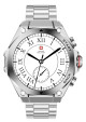 Swiss Military DOM6 Smart Watch with Silver Frame Silver Metal strap SILF-SILMS