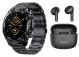 Xcell Elite 6 Smart Watch Black Steel Strap and Soul Supermoon Wireless Earbuds