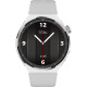 Xcell Elite 4 Smart Watch with Silver Metal Frame Grey Silicon Strap