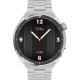 Xcell Elite 4 Smart Watch with Silver Metal Frame Silver Stainless Steel Strap