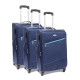 Traveller 4 Wheel Softcase Luggage 3Pcs Set 20/24/28 Inches Blue TR-3316