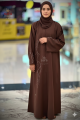 Barbie Brown Luxe Abaya with Crystal Accents, 1034