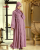 Pink Open Gown Abaya