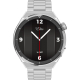 Xcell Elite 4 Smart Watch with Silver Metal Frame Silver Stainless Steel Strap