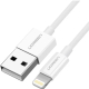 UGREEN USB-A Male to Lightning Male Cable Nickel Plating ABS Shell 2m (White)