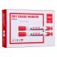 Deli Dry Erase Marker Bullet Tip 2.0mm 12PCS Red #EU00140