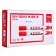 Deli Dry Erase Marker Chisel Tip 2-5mm 12PCS Red #EU00240