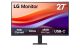 LG 27U421A-B.AMAQ FHD Curved Monitor with USB-C Port, 27-Inch Size