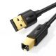 UGREEN USB 2.0 AM to BM Print Cable 1.5m (Black)