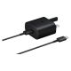 Samsung 25W USB-C Fast Charging PD Adaptor with Samsung Type-C to Type-C, 1 Meter cable, Original, Black