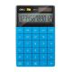 Deli Calculator Plastic-12 Digits Blue #E1589