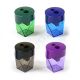 Deli Pencil Sharpener 2-Hole W-Canister Assorted #E39768