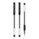 Deli Office Gel Pen Bullet Tip 0.5mm Black #E6600S Black