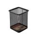 Deli Pen Holder 80 x 80 x 90mm Black #E9174
