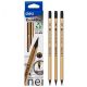 Deli Wood Free Pencil HB 2.2mm Triangular Barrel Assorted #EC018-HB