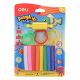 Deli Plasticine 8 Colors 100g Assorted #ED75021
