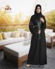 Black & Green Attached Shrug Abaya