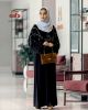 Black Dubai Abaya With Stonework