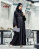 Black Modern Dubai Abaya