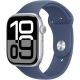 Apple Watch Series 10 GPS 46 mm Silver Aluminium Case with Denim Sport Band