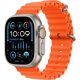 Apple Watch Ultra 2 GPS + Cellular Smartwatch, 49 mm Titanium Case with Orange Ocean Band (MREH3AE/A)