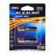 Deli Alkaline Battery AAA LR03 2 Black #E18504