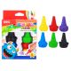 Deli Finger Crayon 32 x 54cm Assorted #EC20790