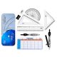 Deli Geometry set 9pcs-Metal Box Assorted #EG30695