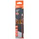 Deli Graphite Pencil HB W-Eraser 12PCS Grey #E37014