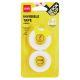 Deli Invisible Tape 18mm 50UM 18.3M White #EA30611