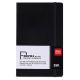 Deli Leather Cover Notebook 98P-25K Black #3347