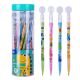 Deli Non-Sharpening Stackable Pencil 2B Assorted #CC092