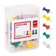 Deli Push Pins Size 23mm 1in Assorted #E0021