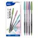 Deli Semi Gel pen Bullet Tip 0.7mm Blue #EQ8-C