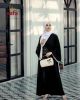 Designer Black & White Maxi Aabaya