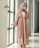 Double layer Shrug Abaya Set