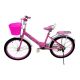 20 Inch Bicycle with back seat and front basket, Pink FN2030-20