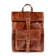 Corvo Leather Full Grain Unisex Brown Leather Backpack