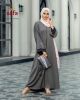 Grey Simple Maxi Abaya