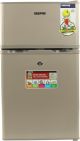 Geepas Double door Refrigerator Defrost 125 Liter Stainless Steel Silver GRF1259GPE